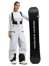 Pantalones con tirantes para nieve Gsou Snow Durable Mountain Pro All Function Cargo para mujer
